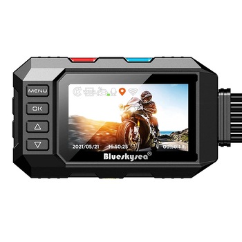 Camera moto duala Blueskysea B2M, senzori 2 x Sony IMX323, Wifi, display 3 inch, GPS Camera moto duala Blueskysea B2M, senzori 2 x Sony IMX323, Wifi, display 3 inch, GPS