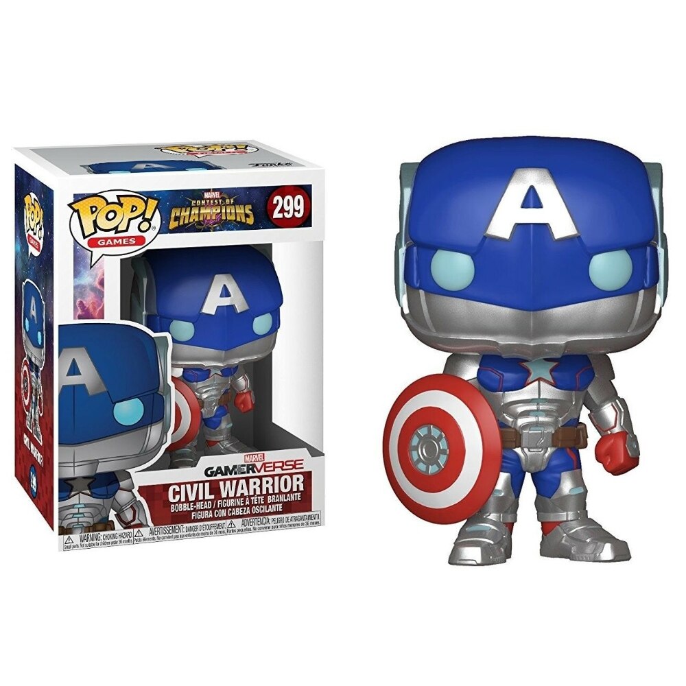 Figurina Civil Warrior, FunKo, POP, Contest of Champions, 10 cm, Multicolor