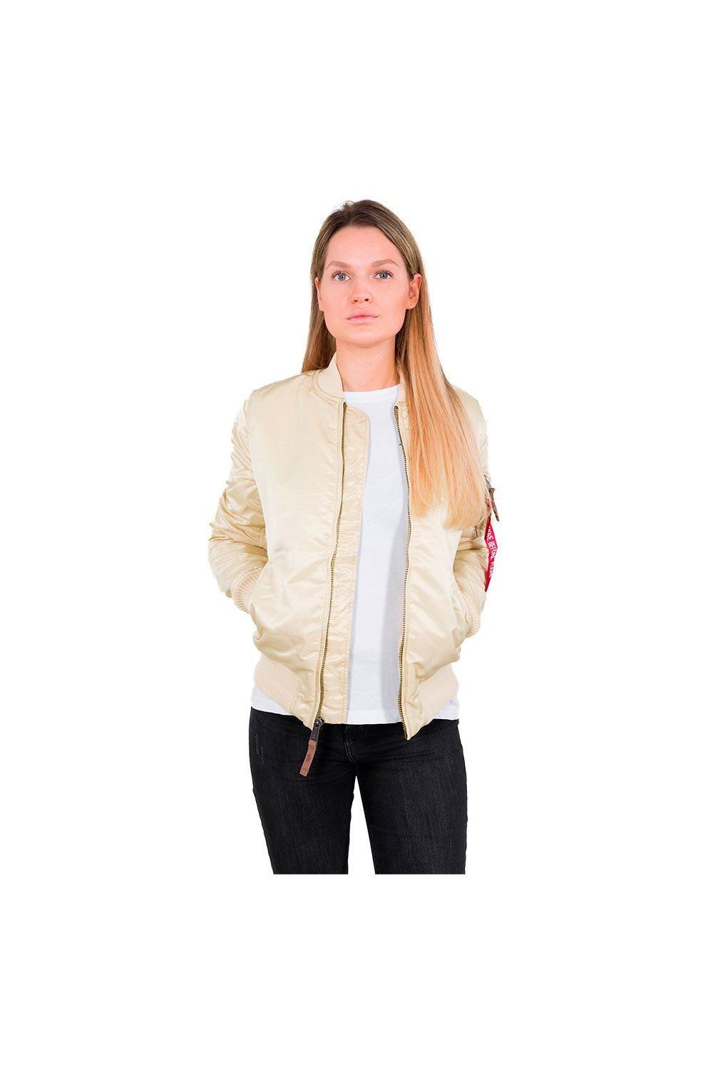 Jacheta dama, Alpha Industries MA-1 VF 59 Wmn 133009-28, Nylon, Bej, Bej