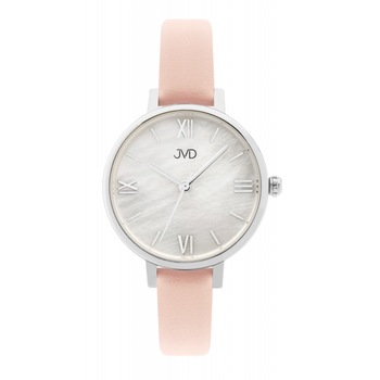Ceas dama JVD, 3 ATM, 30 mm, Roz/Argintiu Ceas dama JVD, 3 ATM, 30 mm, Roz/Argintiu