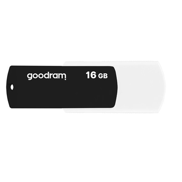Стик USB Goodram pendrive 16 GB USB 2.0 20 MB/s (rd) - 5 MB/s (wr) флаш устройство черно-бяло (UCO2-1280KWR11)
