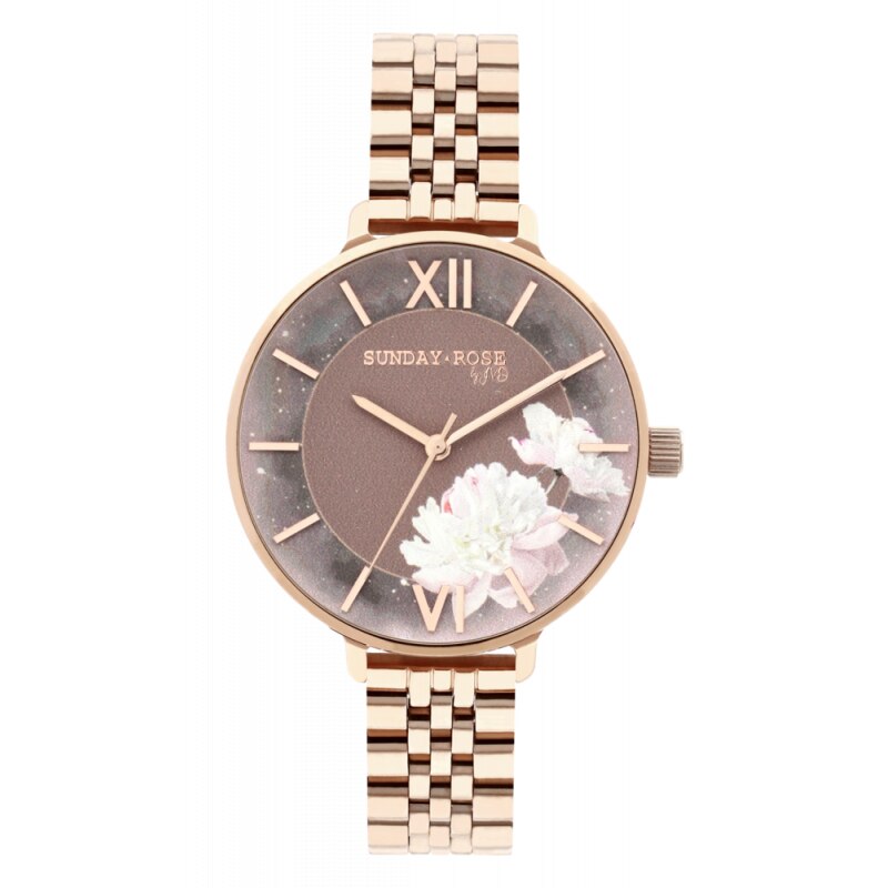 Ceas dama JVD, Sunday Rose Sun-E04, 5 ATM, 40 mm, Multicolor