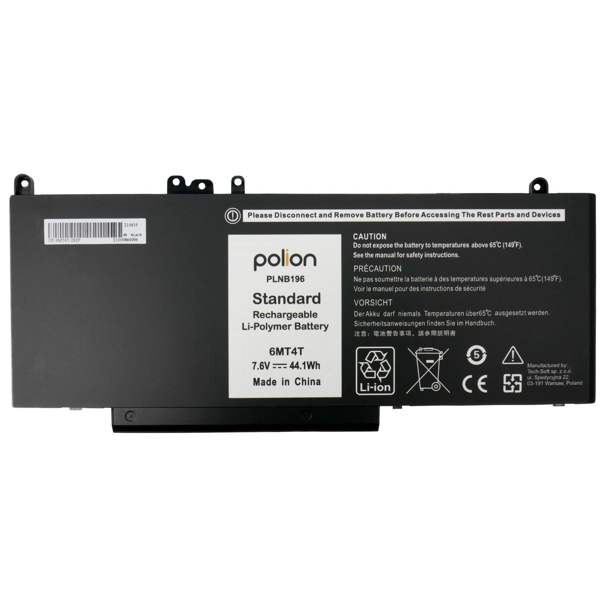 PIN LAPTOP DELL LATITUDE E5550, E5450 - E5250 DÀI - 51WH G5M10 ZIN NEW