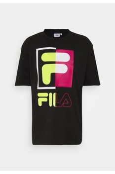 Tricou Fila, Bumbac, Negru, Negru Tricou Fila, Bumbac, Negru, Negru