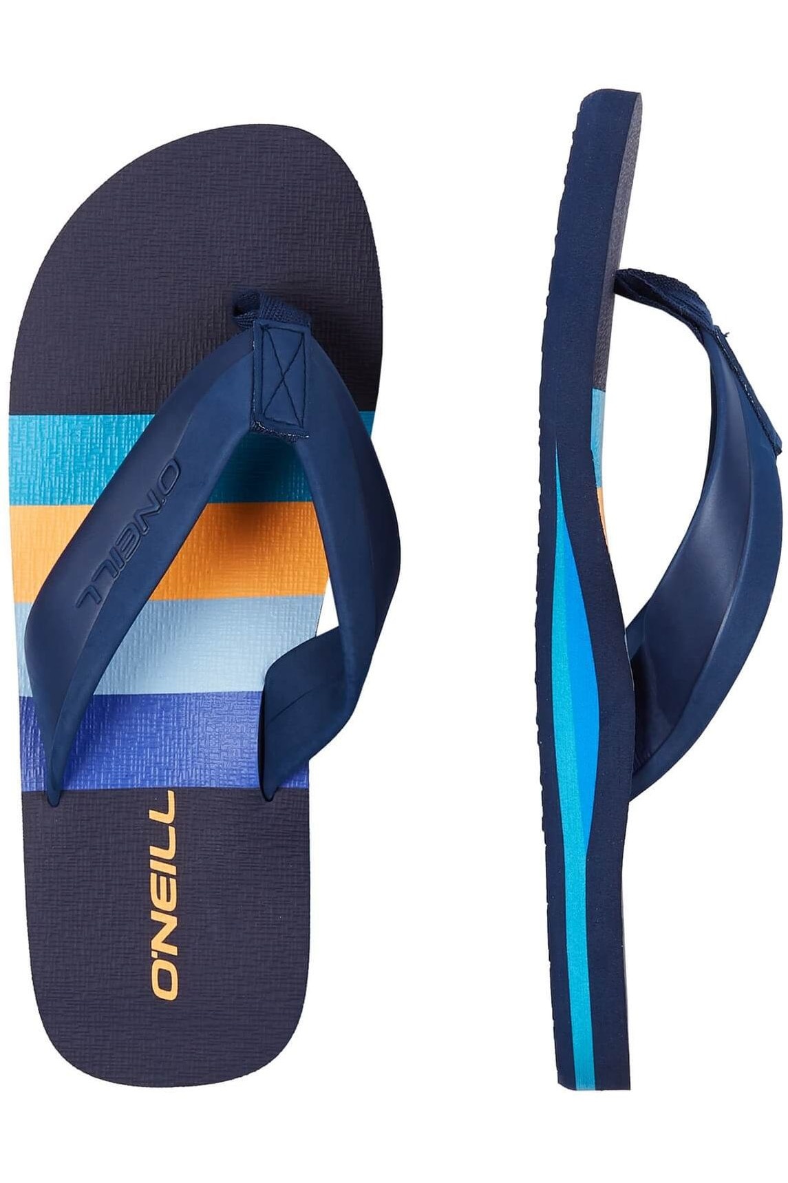 Papuci pentru barbati, O'Neill FM Imprint Pattern Flip Flops, Bluemarin 41