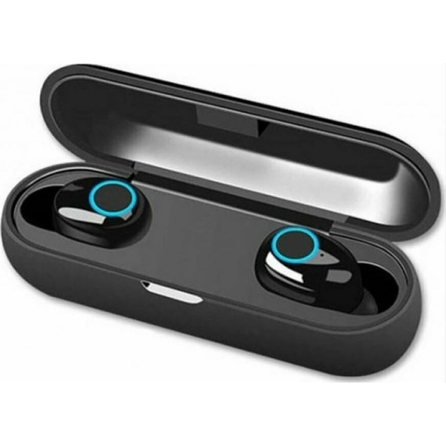 Casti Bluetooth Q10 TWS pentru Xiaomi/ Samsung/ Apple, Bluetooth 5, Negru