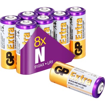 Baterii GP Extra Alkaline N/LR1, 1.5V, folie 8 buc Baterii GP Extra Alkaline N/LR1, 1.5V, folie 8 buc