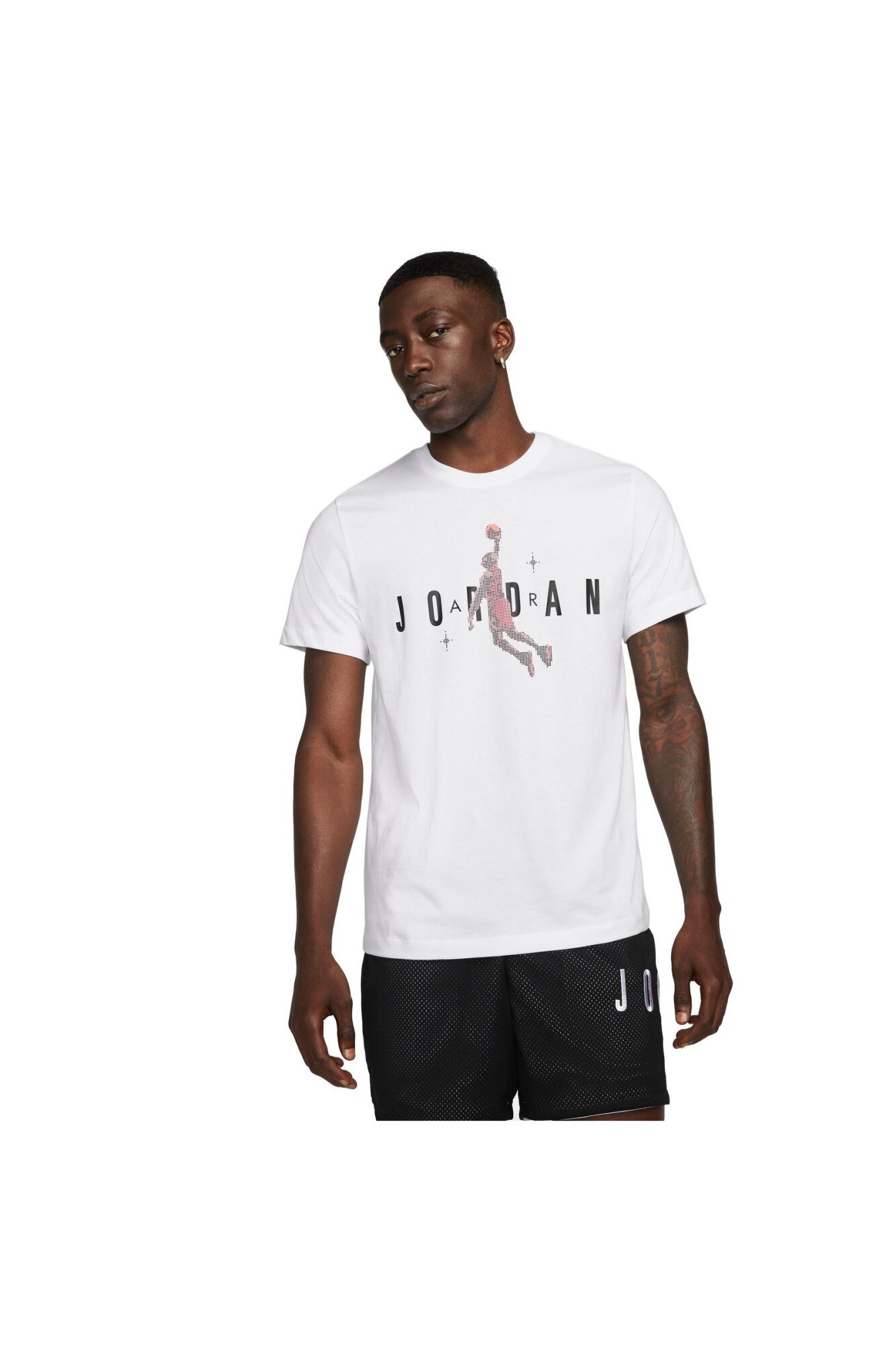 Tricou Nike M J Brand Hol Ss Gfx Crew DC9797100 Barbati Alb, Alb