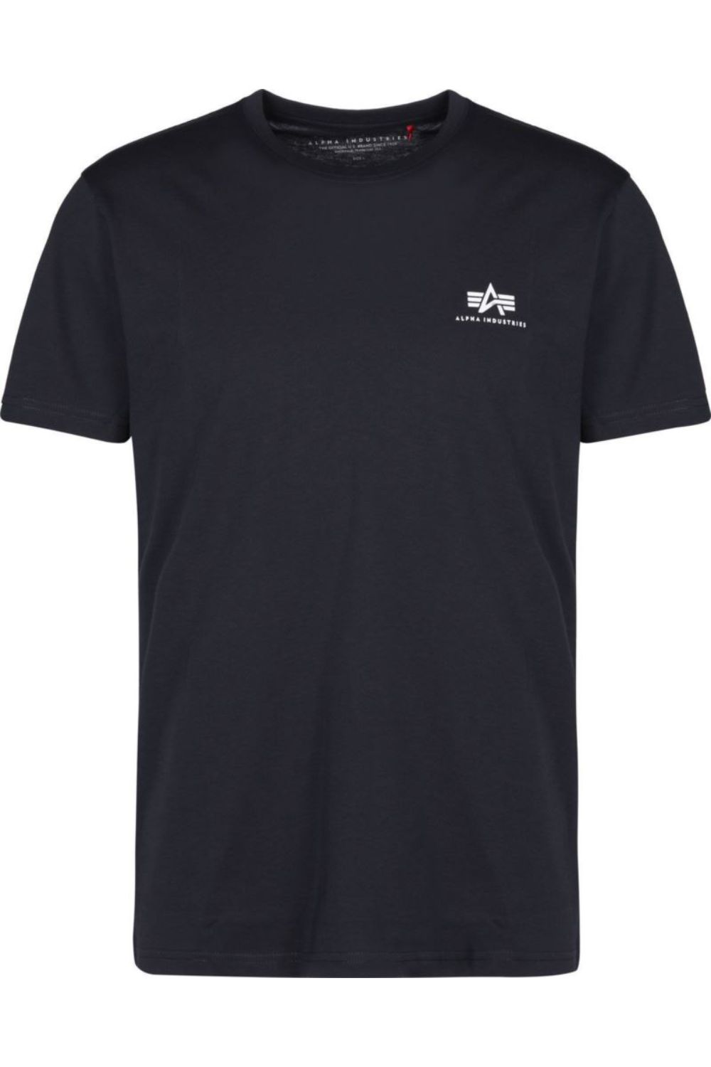 Tricou barbati, Alpha Industries Basic T Small Logo 188505-07, Bumbac, L, Albastru inchis