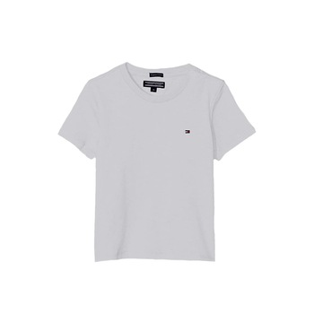 Tricou bumbac organic baieti Tommy Hilfiger, alb, 164 cm, 14 ani Tricou bumbac organic baieti Tommy Hilfiger, alb, 164 cm, 14 ani