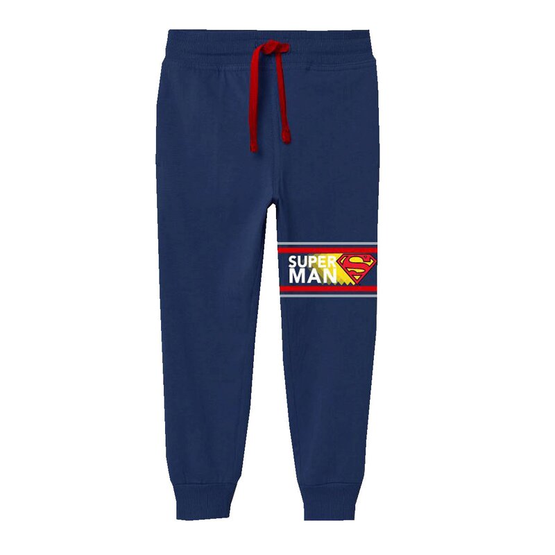Pantaloni trening, 93%bumbac, Superman, bluemarin