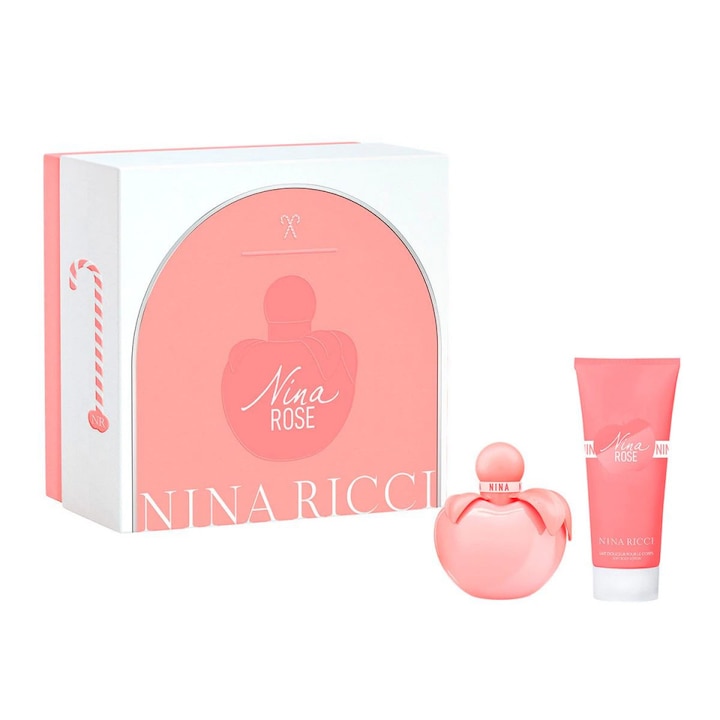 Nina Ricci Nina Rose Ajándék szett, Eau de Toilette 50 ml, testápoló 75 ml