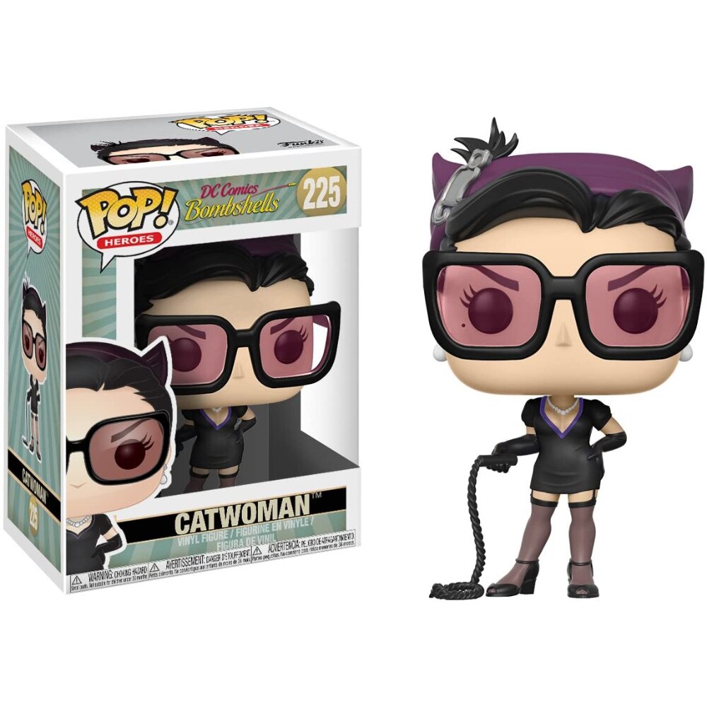 Figurina Catwoman, FunKo, POP, DC Comics Bombshells, 10 cm, Multicolor