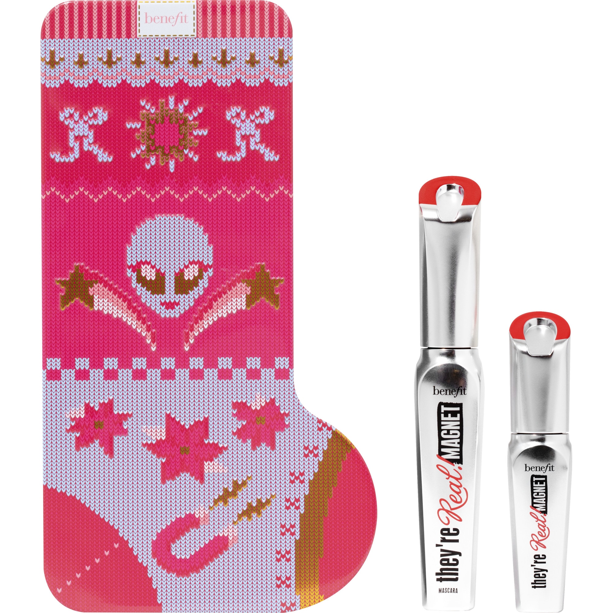 Set Mascara Benefit They're Real!Magnet Duo Lashes All the Way Full size si Mini , 9 g , 4.5 g