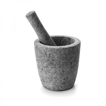 Mojar cu pistil din granit pentru ierburi si mirodenii, 365 ml Mojar cu pistil din granit pentru ierburi si mirodenii, 365 ml