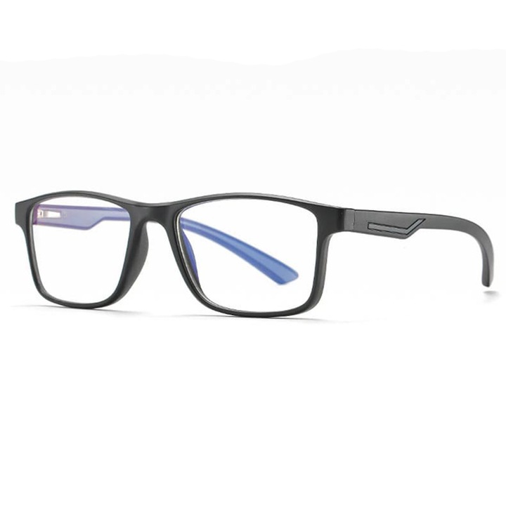Унисекс очила, антирефлексни със стъкла за компютърна защита, без диоптър, черно/сиво
