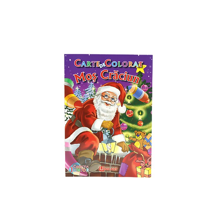 Carte de colorat, motive de craciun, 12 pagini