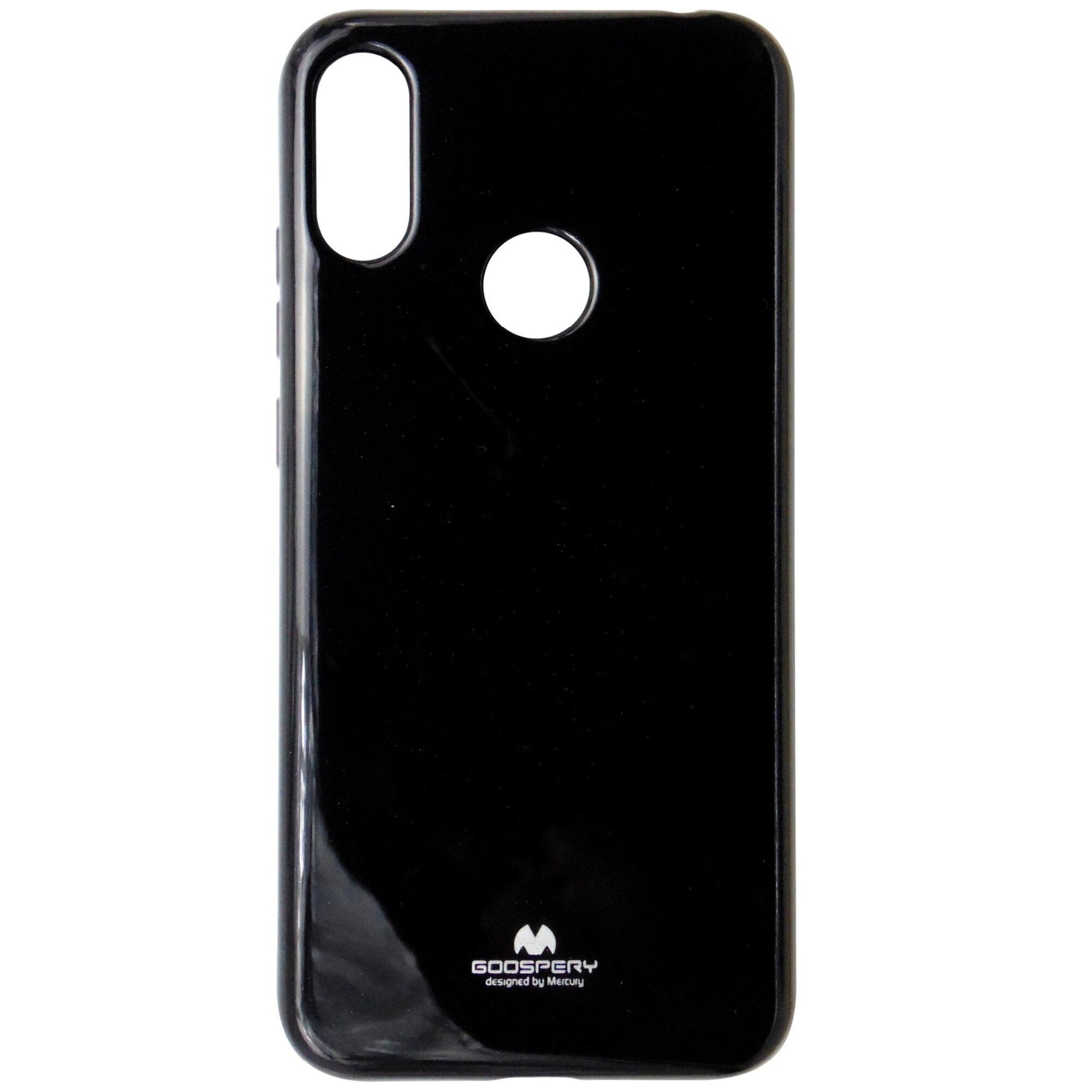 Husa silicon TPU Mercury Jelly Pearl neagra pentru Huawei Y6S, Y6 (2019)