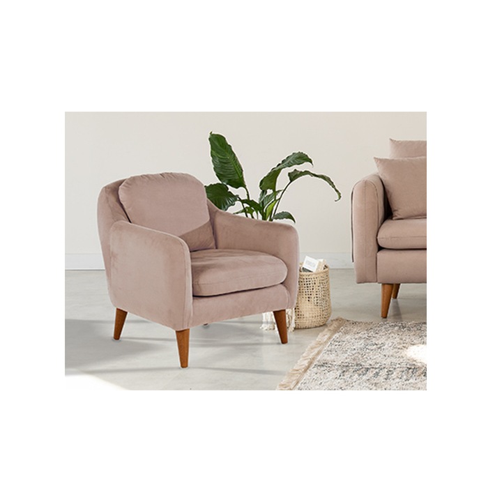 Fotoliu Soli Berjer Bej-Tas 71cmX77cmX84cm