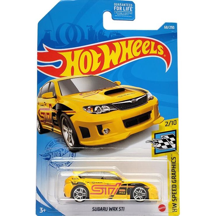 Masinuta Hot Wheels Subaru WRX STI, scara 1/64