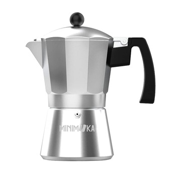 Espressor de cafea MINIMOKA KCP9006, 6 cesti, potrivit cu plite pe gaz, electrice, vitroceramice, argintiu Espressor de cafea MINIMOKA KCP9006, 6 cesti, potrivit cu plite pe gaz, electrice, vitroceramice, argintiu