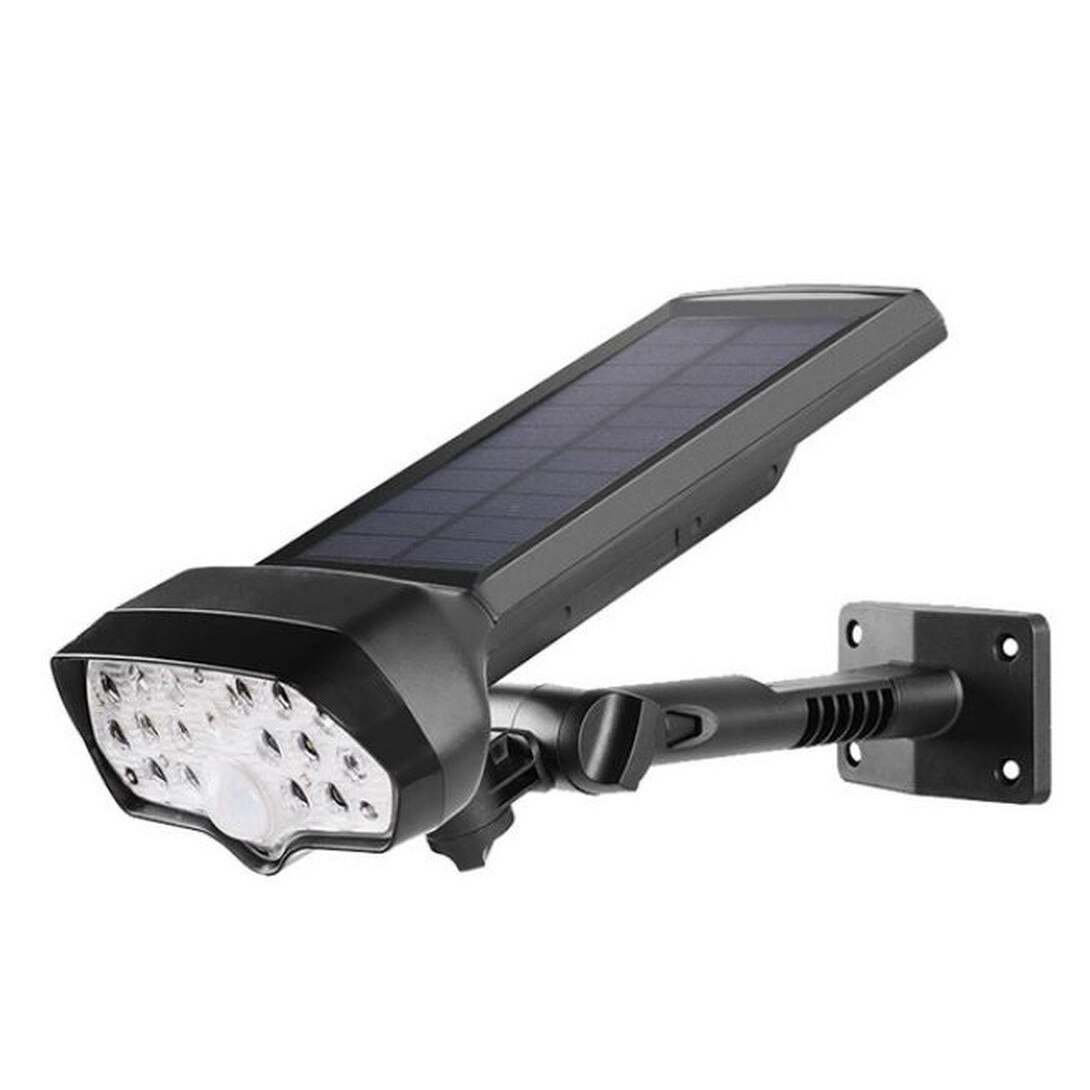 Lampa Solara cu Senzor de Miscare si de Lumina, IP65, 16 LED-uri, Lumina Alba Rece, 375 grame, DenisNetwork™