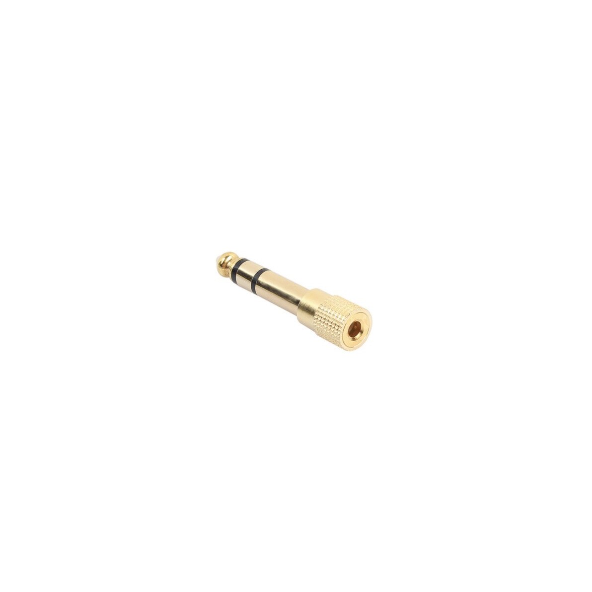 Adaptorul Mini Jack 3.5 mm la Jack 6.3 mm, confectionat din alama, gold