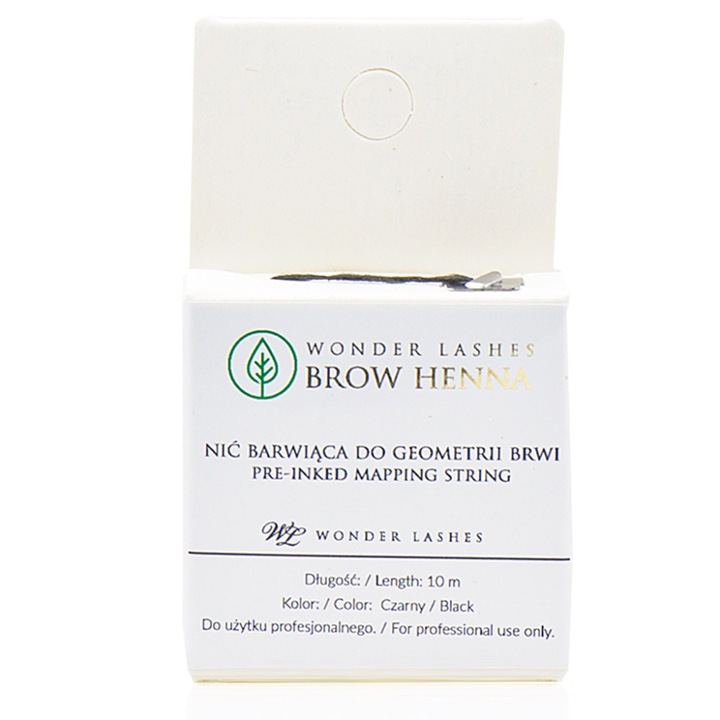 Ata geometria sprancenelor, Wonder Lashes, A606, 10 m, Negru