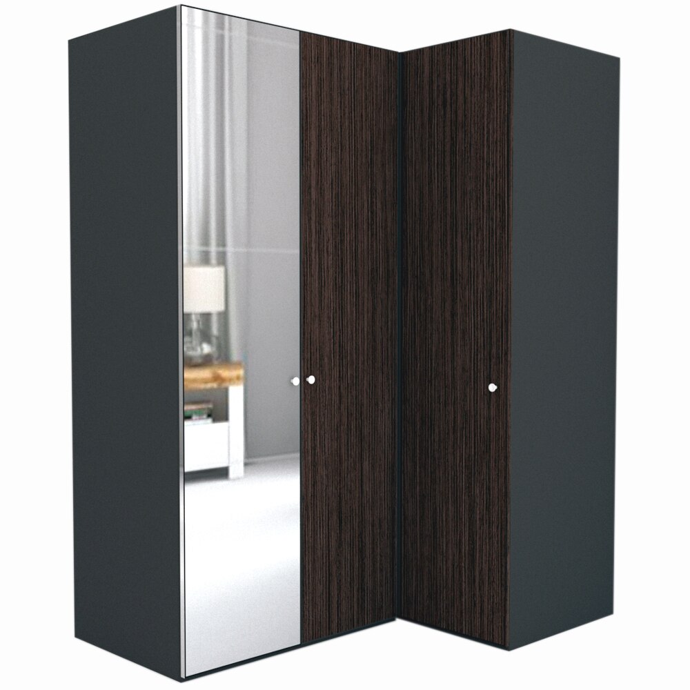 Dulap de Colt Genarom LEX Model B, Decor 8548 O / Oglinda, 170-117 x 240 x 66 cm