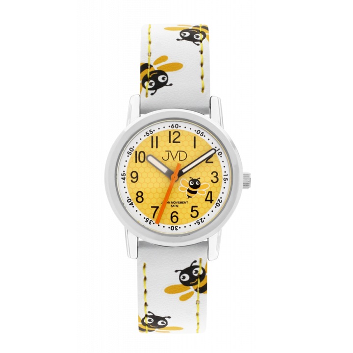 Ceas copii JVD, Model albinute, 5 ATM, Multicolor