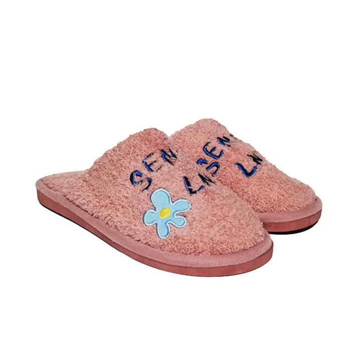 Papuci casa dama Trendd Sense, Roz murdar, 36-37