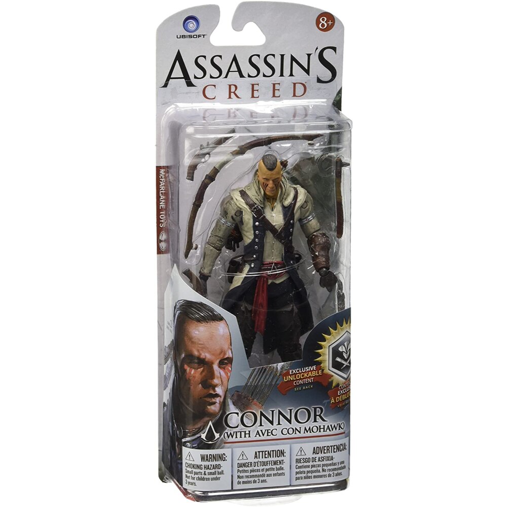 Figurina Connor Mohawk, McFarlane Toys, Assassin's Creed Series 2, 15 cm, Multicolor
