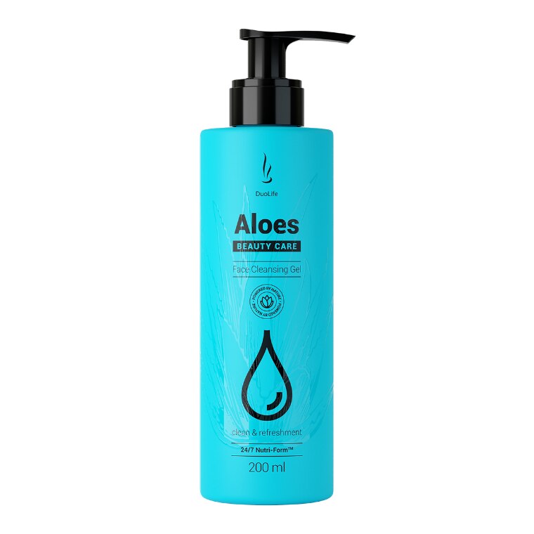 Gel de curatare DuoLife Beauty Care Aloes Face Cleansing Gel 200ml