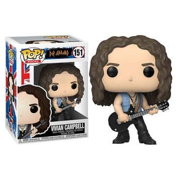 Figurina Vivian Campbell, FunKo, POP, Def Leppard, 10 cm, Multicolor Figurina Vivian Campbell, FunKo, POP, Def Leppard, 10 cm, Multicolor