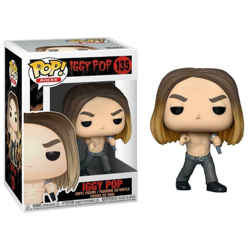 Figurina Iggy Pop, FunKo, POP, 10 cm, Multicolor
