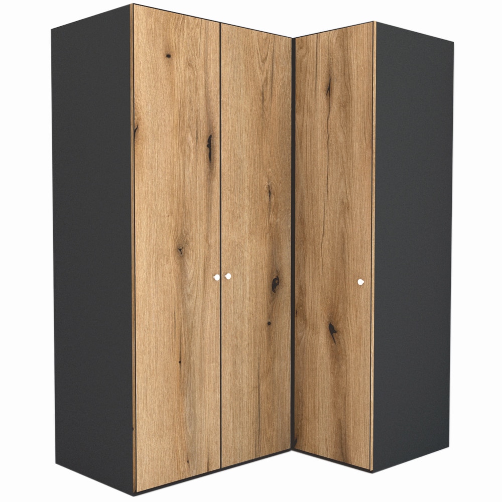 Dulap de Colt Genarom LEX Model B, Decor K365, 170-117 x 218 x 66 cm
