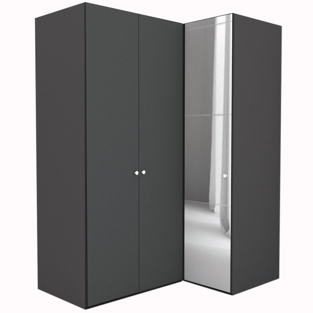 Dulap de Colt Genarom LEX Model B, Decor 0164 / Oglinda, 170-117 x 240 x 66 cm