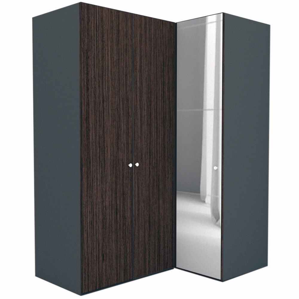 Dulap de Colt Genarom LEX Model B, Decor 8548 / Oglinda, 170-117 x 240 x 66 cm