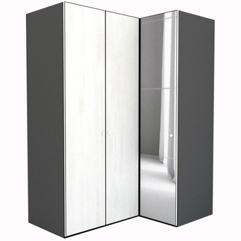Dulap de Colt Genarom LEX Model B, Decor 8508 / Oglinda, 170-117 x 218 x 66 cm Dulap de Colt Genarom LEX Model B, Decor 8508 / Oglinda, 170-117 x 218 x 66 cm