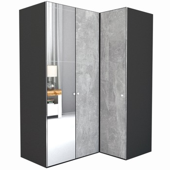 Dulap de Colt Genarom LEX Model B, Decor 4298 O / Oglinda, 170-117 x 240 x 66 cm Dulap de Colt Genarom LEX Model B, Decor 4298 O / Oglinda, 170-117 x 240 x 66 cm