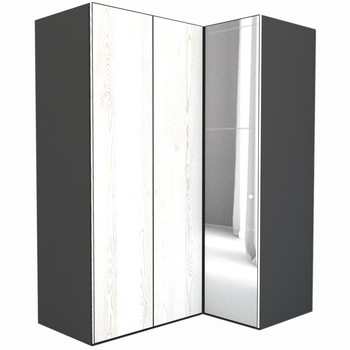 Dulap de Colt Genarom LEX Model B, Decor K010 / Oglinda, 170-117 x 240 x 66 cm Dulap de Colt Genarom LEX Model B, Decor K010 / Oglinda, 170-117 x 240 x 66 cm