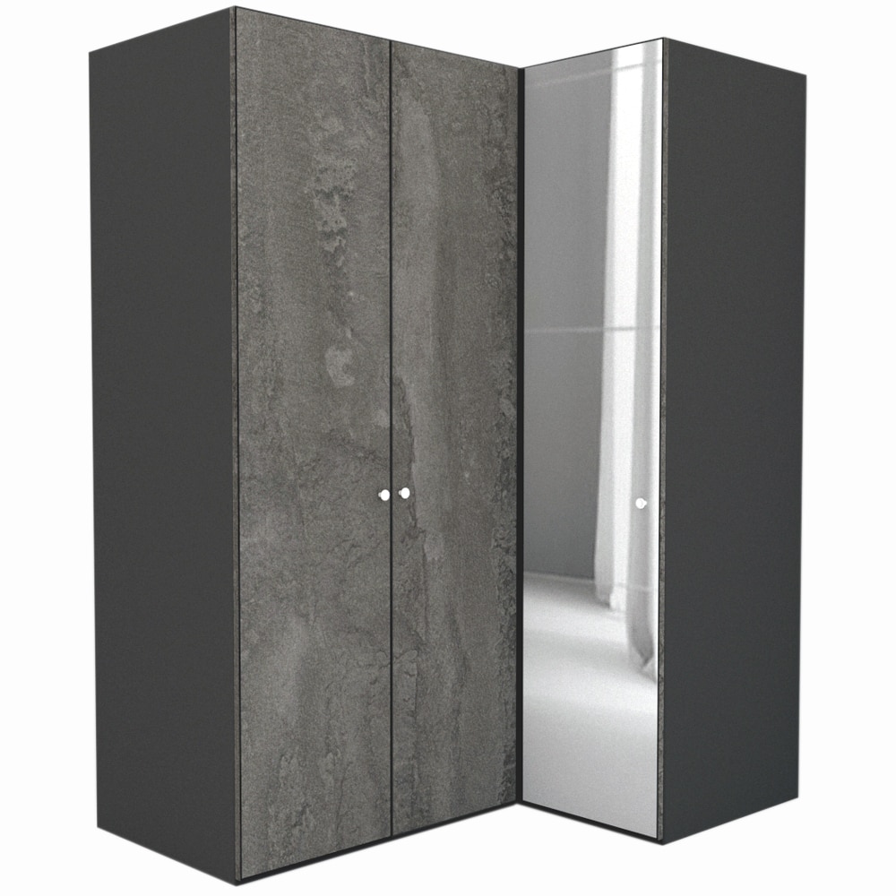 Dulap de Colt Genarom LEX Model B, Decor K352 / Oglinda, 170-117 x 240 x 66 cm