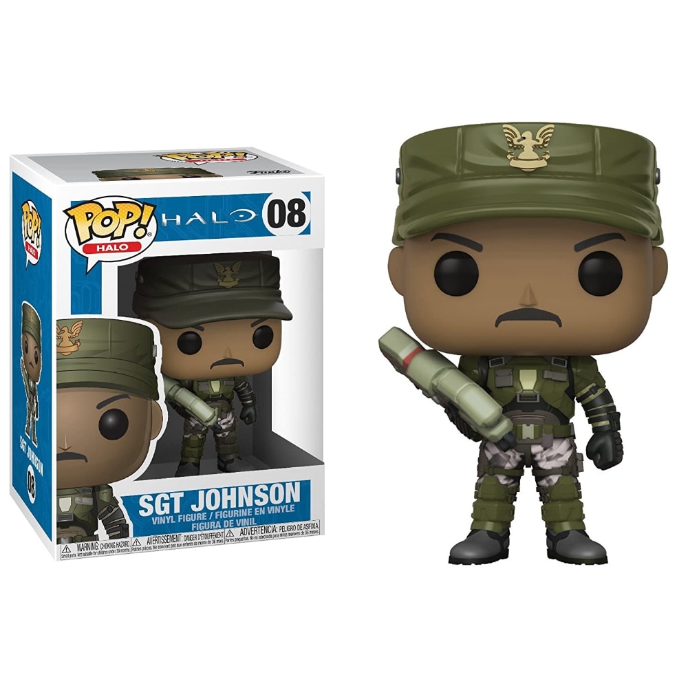 Figurina Sgt Johnson, FunKo, POP, Halo, 10 cm, Multicolor