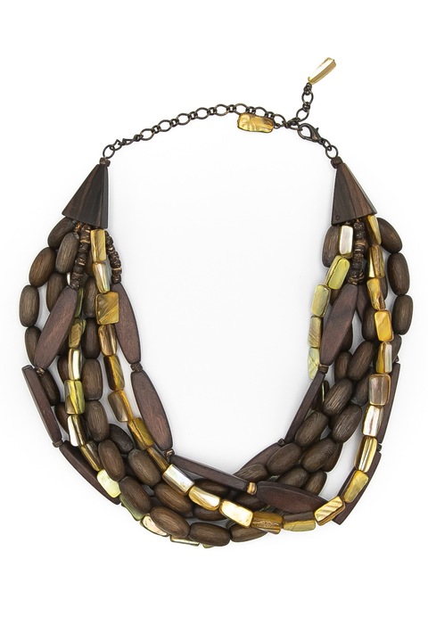 Колие Gloria Maris, Кафяв, 57 см