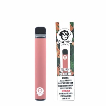 Narghilea electronica cu nicotina 1.8%, Pucani Vapes, piersica cu gheata, 3.2 ml Narghilea electronica cu nicotina 1.8%, Pucani Vapes, piersica cu gheata, 3.2 ml