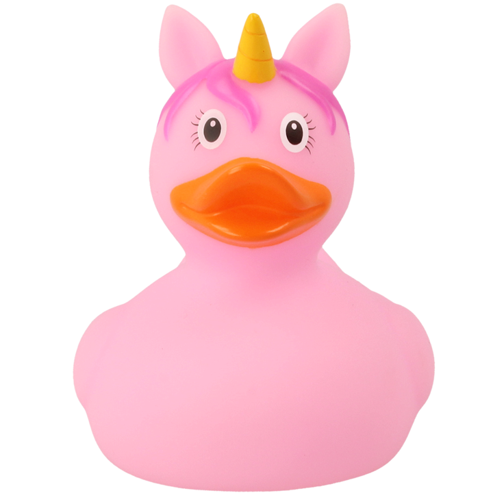 Figurina - Egyszarvú Kacsa - Rózsaszín, Rózsaszín, 8.5 cm