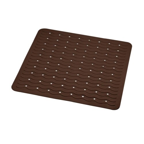Covoras baie cu ventuze Deco, maro, dimesniun 54 x 54 cm