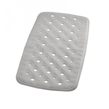 Covoras baie cu ventuze Deco, gri, dimensiuni 36 x 71 cm Covoras baie cu ventuze Deco, gri, dimensiuni 36 x 71 cm