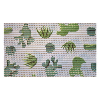 Covoras baie Deco, antiderapant, model cactus, bej, 48 x 80 cm Covoras baie Deco, antiderapant, model cactus, bej, 48 x 80 cm