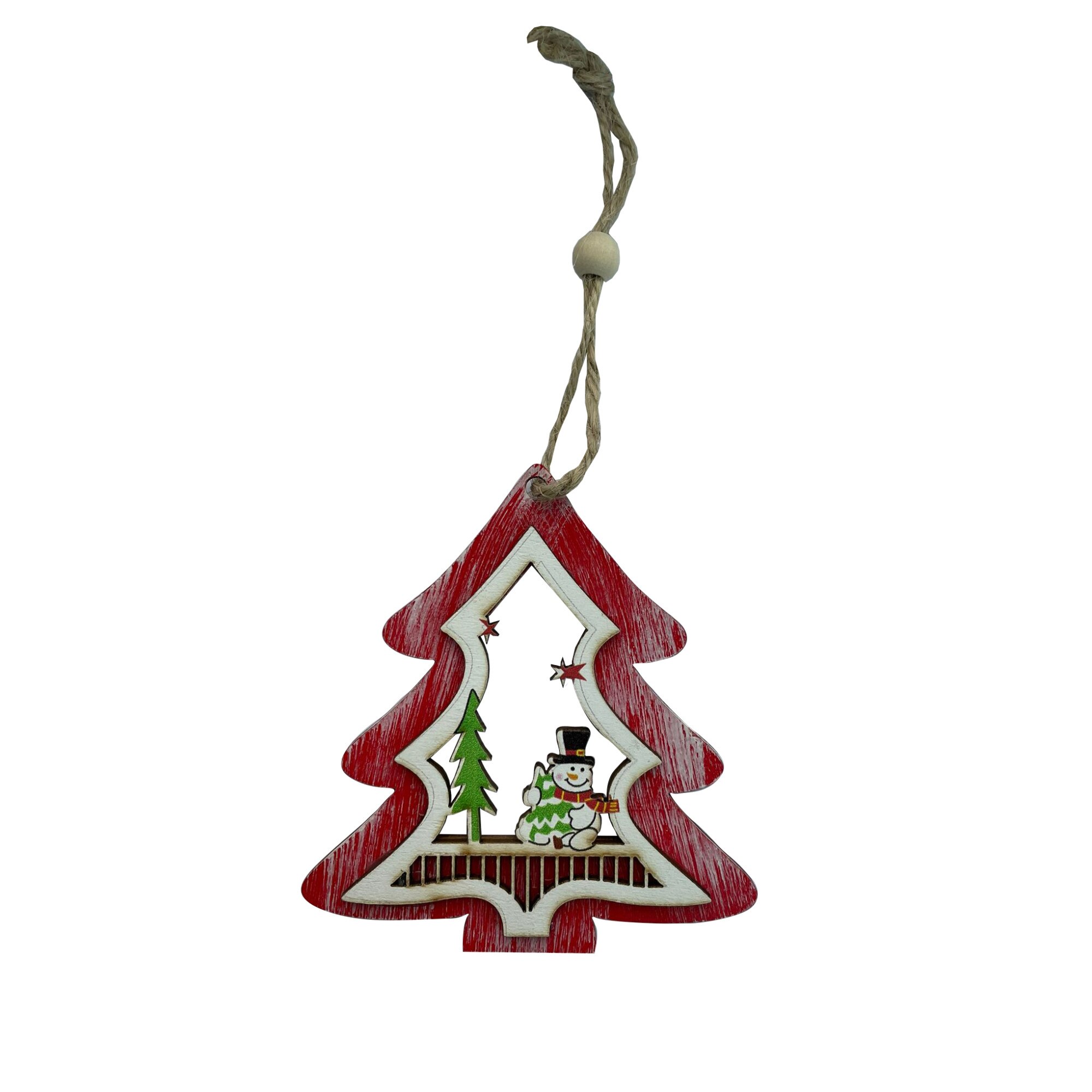 Brad Craciun din lemn, 10 cm x 10 cm, M03-03